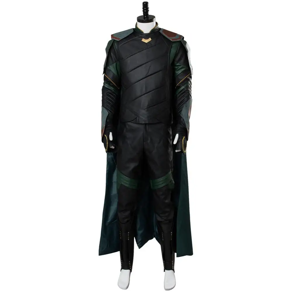 Men Size Тор Ragnarok косплэй Локи костюм для взрослых для мужчин женщин наряд весь набор Хэллоуин карнавальные Вечерние - Цвет: Men Size