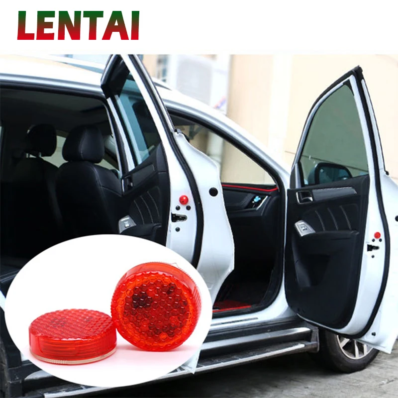 LENTAI двери автомобиля Предупреждение лампы 5 светодиодный мерцающий светильник