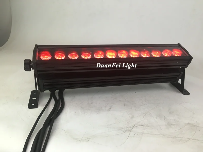 Водонепроницаемый светодиодный настенный светильник rgbwa uv 6-в-1 12*18 Вт dmx512