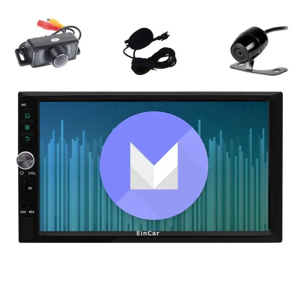 2din стерео с Android 6.0 сенсорный экран автомобиля Радио плеер GPS навигации нет DVD 1080 P