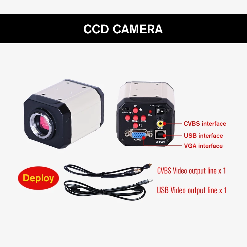 Тринокуляр zoom 3 5 90x цифровой HD микроскоп с камерой 2k USB VGA CVBS + адаптер 1/3 светильник