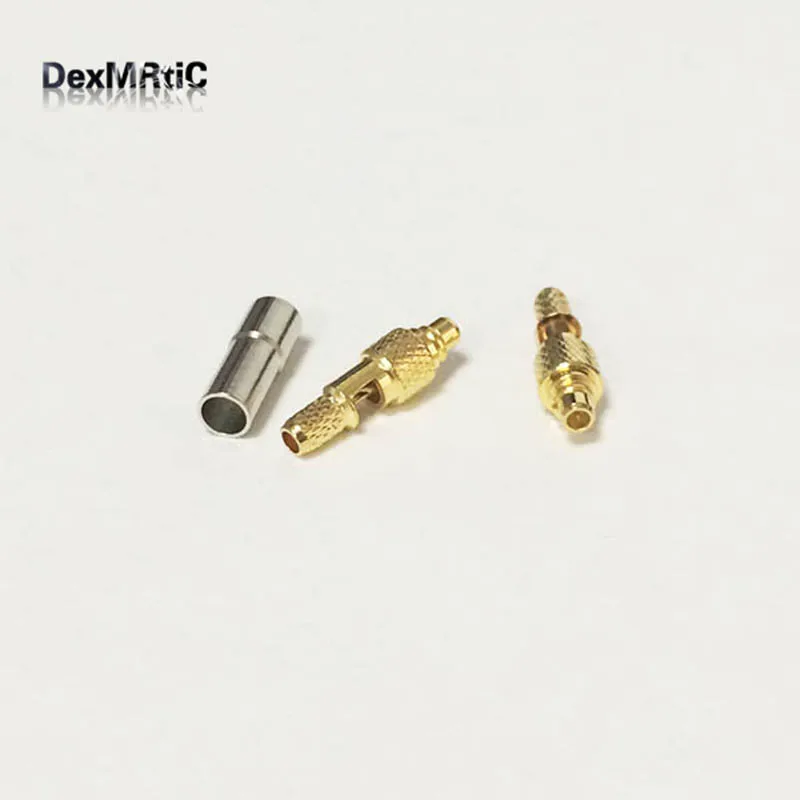1 шт. Новый MMCX штекер RF коаксиальный соединитель обжим для кабеля RG316 RG174 LMR100