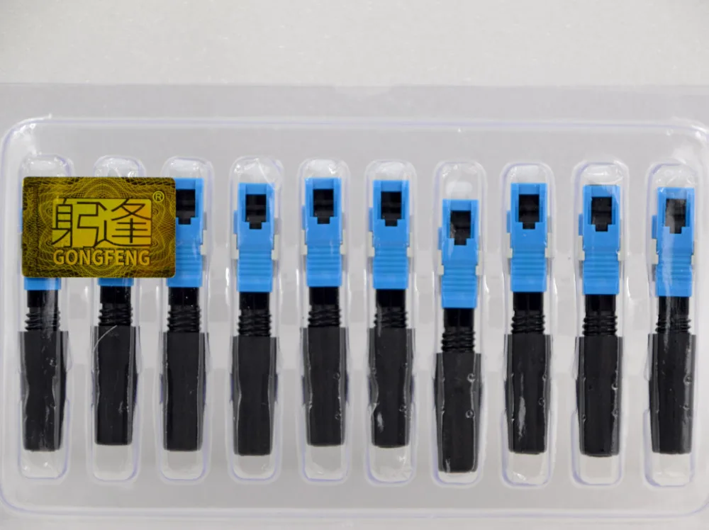 GONGFENG 100 шт. Новинка SC/APC оптоволоконный быстрый разъем FTTH, встроенный оптоволоконный быстрый разъем, специальная