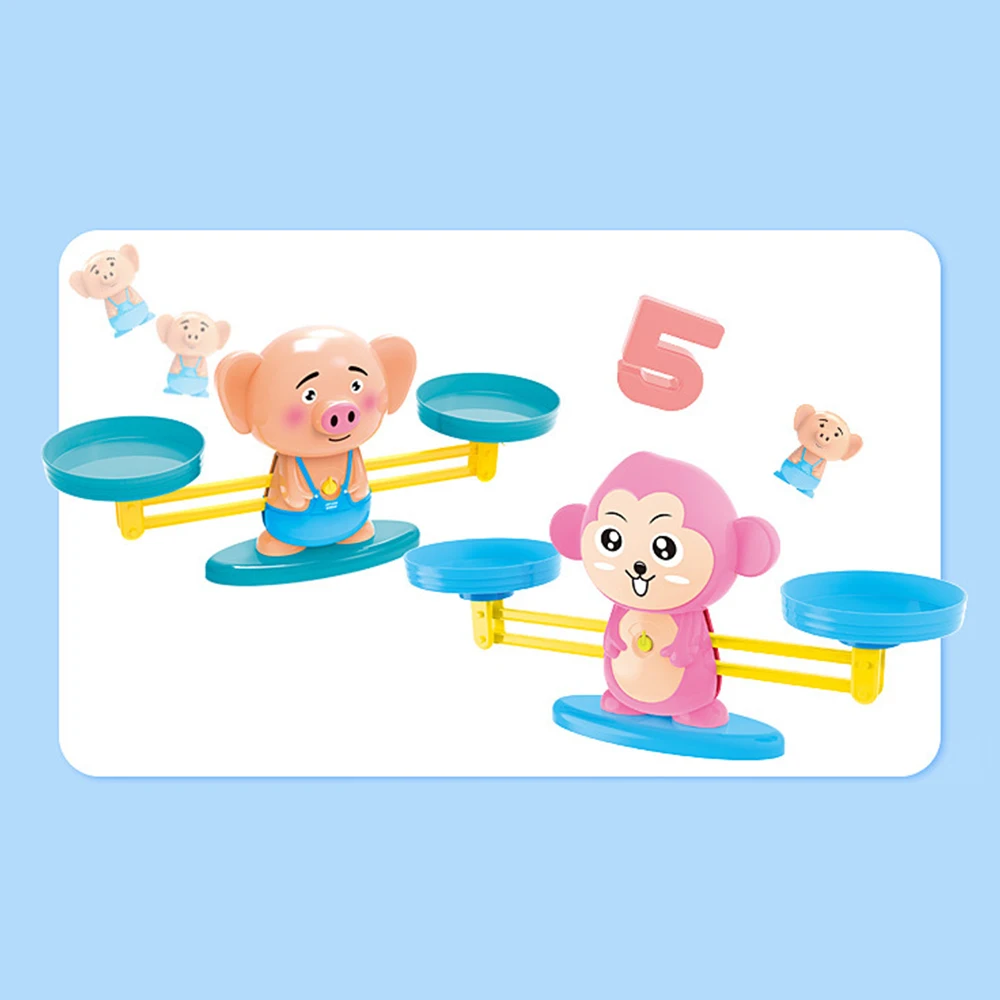 Number Balance Math Games Baby Preschool Toddler Early Educational Balancing Scale to Learn add and subtract Toy | Игрушки и хобби