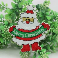 set of 15pcs cute santa claus 9075mm embroidered patches iron onsewing on suppliesmachine embroidery applique design fz0108