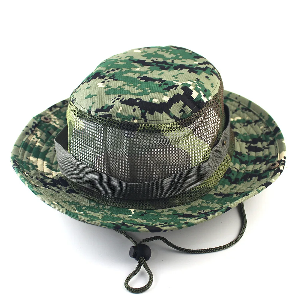 Армейская камуфляжная шапка BOONIE, высокое качество, военная камуфляжная сетчатая Панама, шапки для охоты, пешего туризма, рыбалки, альпинизма, кепка A3F3 - Цвет: Красный
