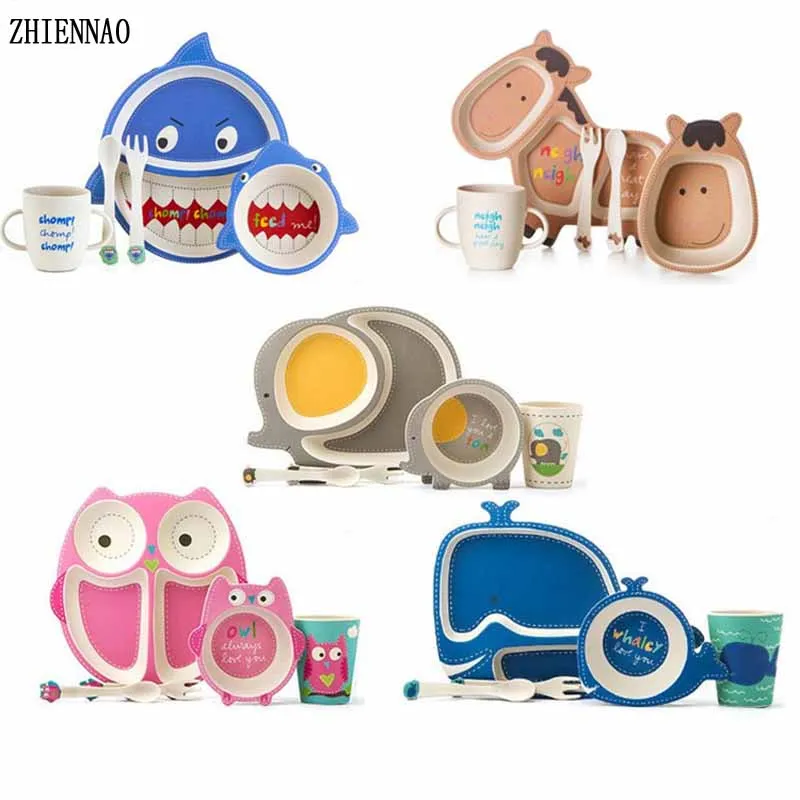 Бамбуковая детская посуда набор тарелок для детей посуды и тарелки наборы чашка