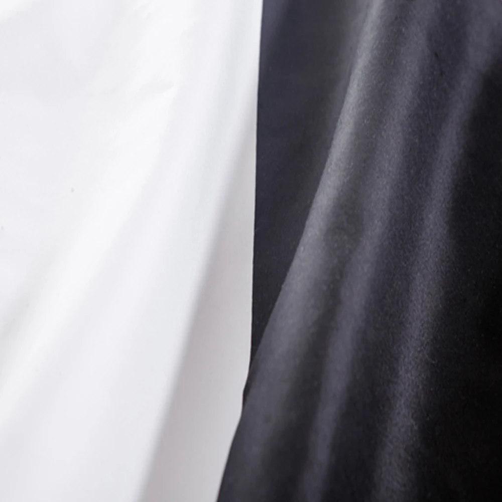 Простой черный + белый ее боковая сторона его боковые постельные комплекты