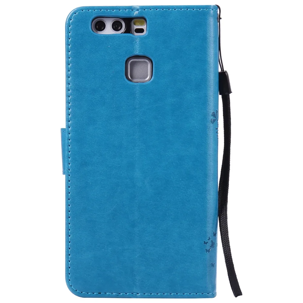 Роскошный милый кожаный флип-чехол с кошкой и деревом для Huawei Ascend P8/P8 Lite P9/P9 P9 Plus |