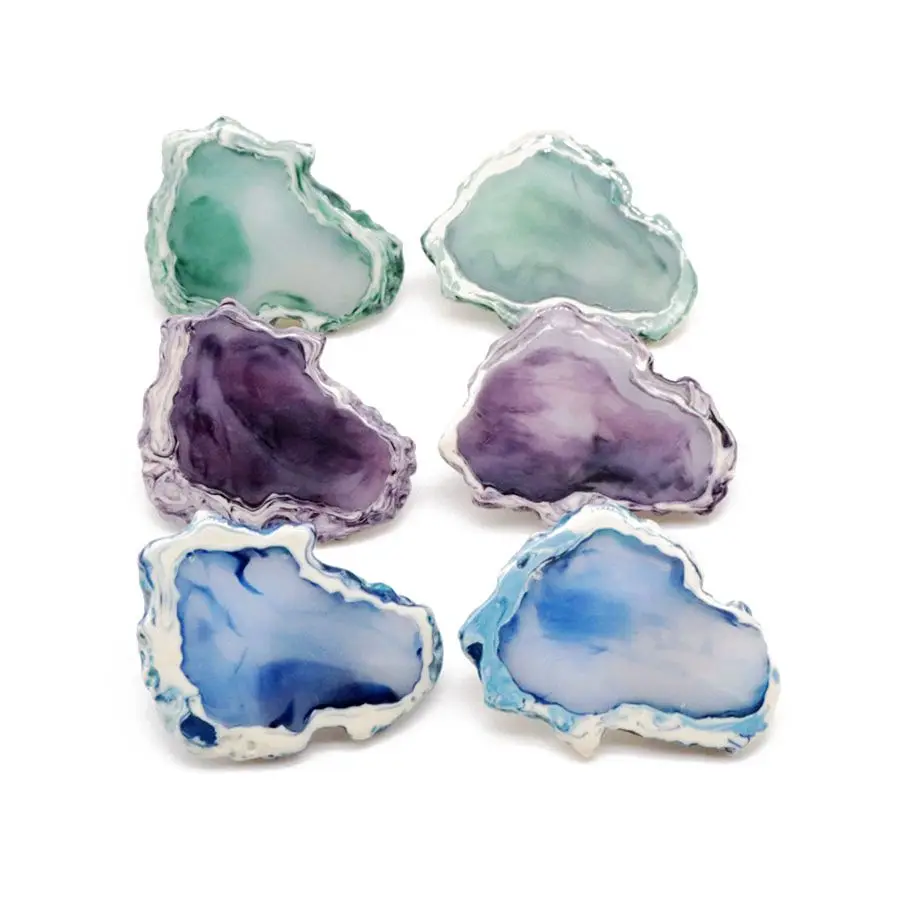 Женские полимерные серьги клипсы в стиле панк|Серьги-клипсы| |