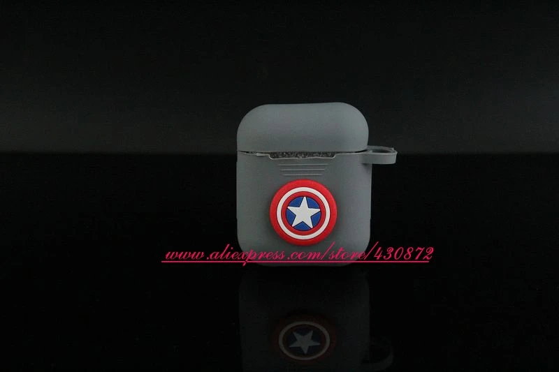 Для Airpods сумки 3D силиконовые наушники Минни Микки мультфильм беспроводной Bluetooth наушники чехол Защитный чехол для Airpods