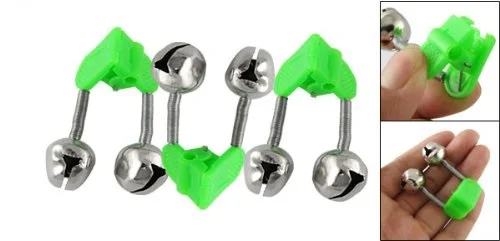 Зажим для удочки приманка рыбалки сигнализация двойной Звонок рыболовный