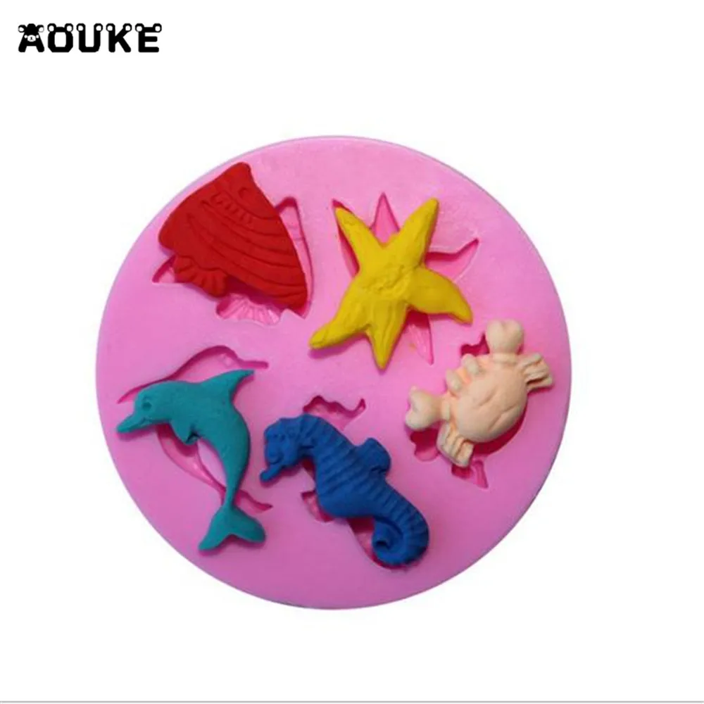 Силиконовая форма в виде рыбы Дельфина помадки торта | Дом и сад