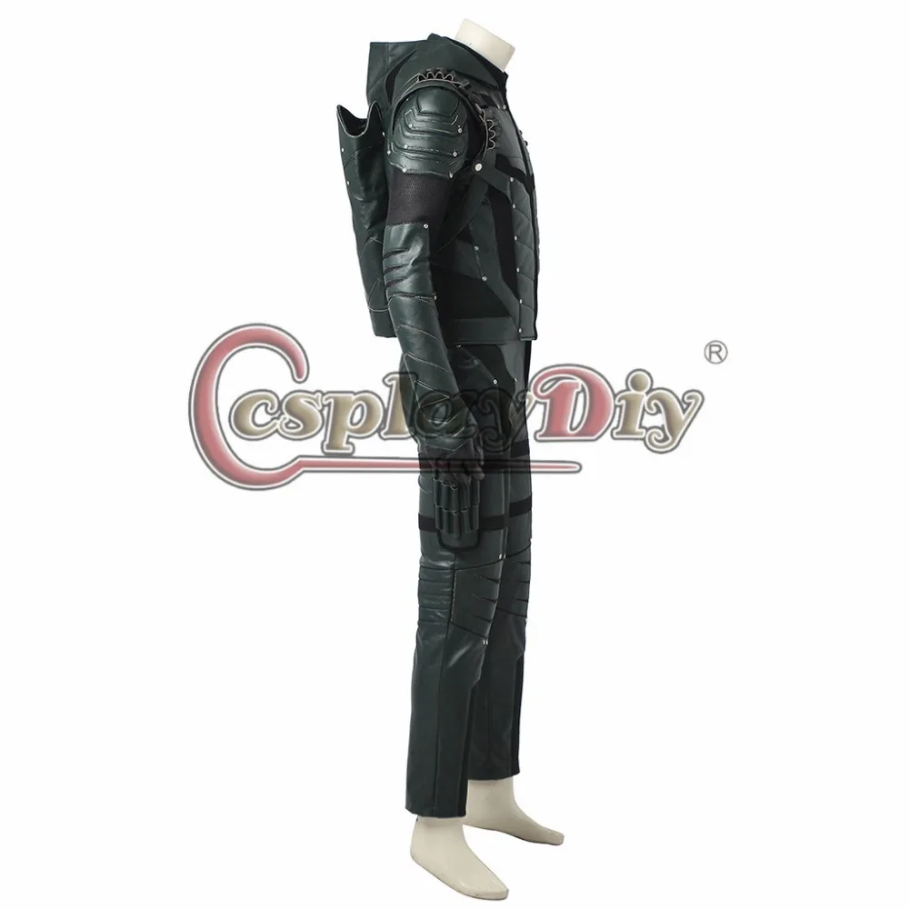 New Arrival Green Arrow Season 5 Oliver Queen Cosplay Costume Men Outfit For Halloween Party Custom Made With Shoes J10