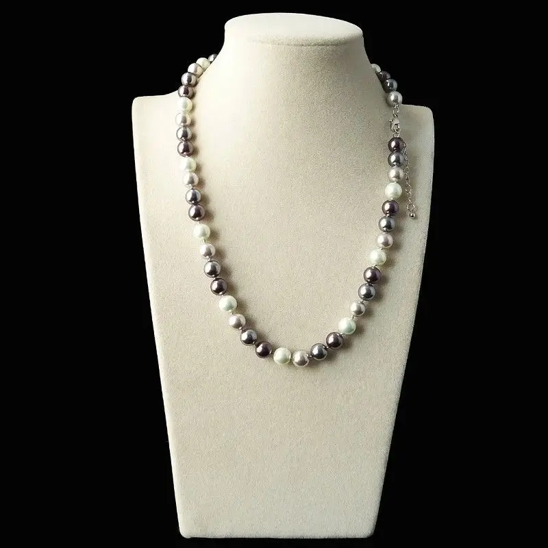 Природный ААА + 8 мм круглый Разноцветные Южное море Shell Имитация жемчужное