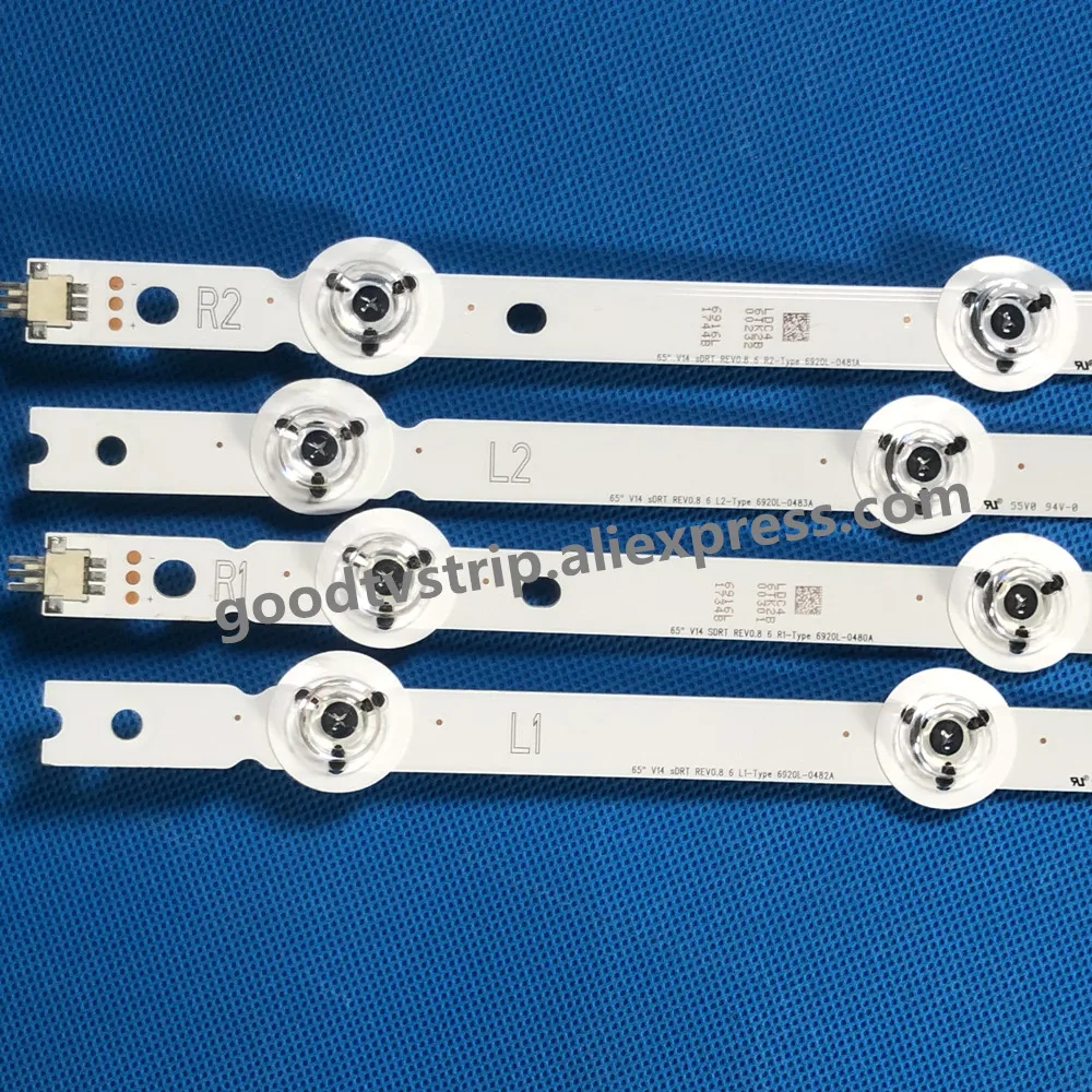 Оригинальная и новая светодиодная подсветка для LG 65LY390C CA 65 дюймов V14 SDRT REV0.8 R/L 6920L