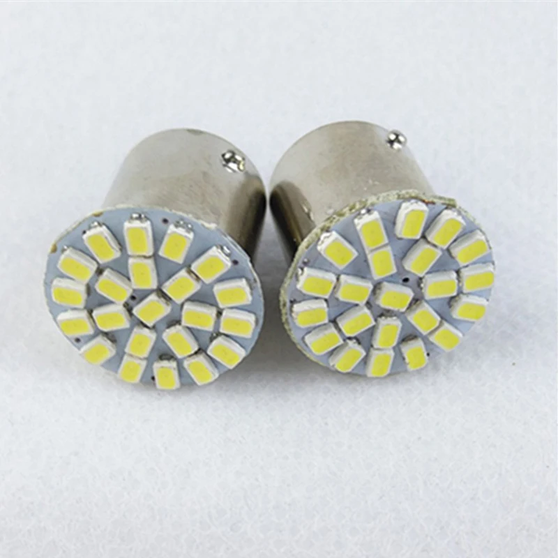 Горячая Распродажа 12V 1156 1157 22SMD P21W BA15S BA15D светодиодный автомобильная лампа авто