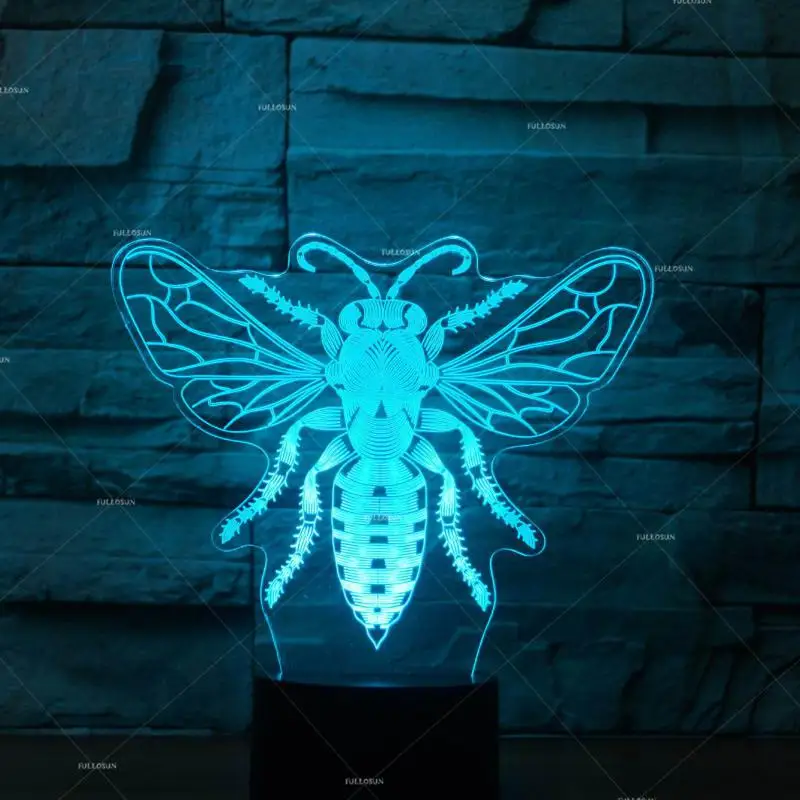 Моделирующая цветная 3d ночник Fly настольная лампа с питанием от Usb Экологически