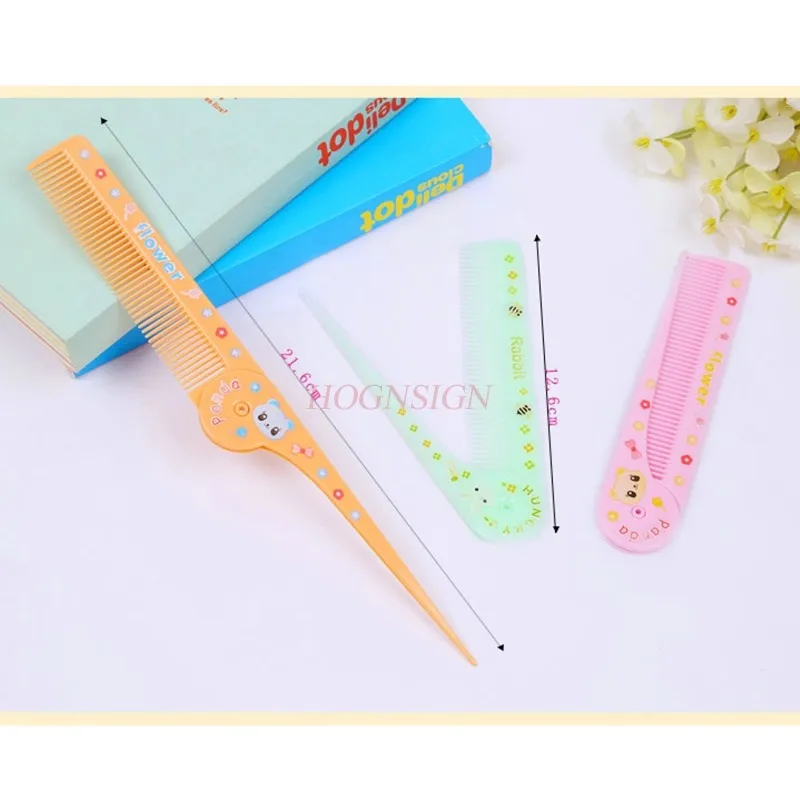 

Traveling Portable Folding Cute Plastic Small Combs Anti Static Comb Curly Hair Hairbrush Foldable Hairdressing Supplies Travel