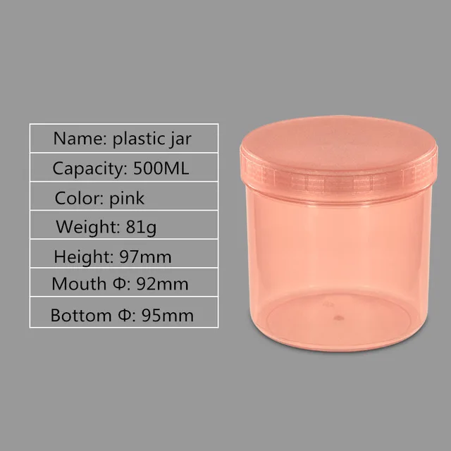 500ML-5 150 мл/200 мл/300 мл/500 мл/600 мл/1000 мл пластиковые банки для хранения кухни злаковое зерно контейнер для риса пищевой материал - Цвет: 500ML-5