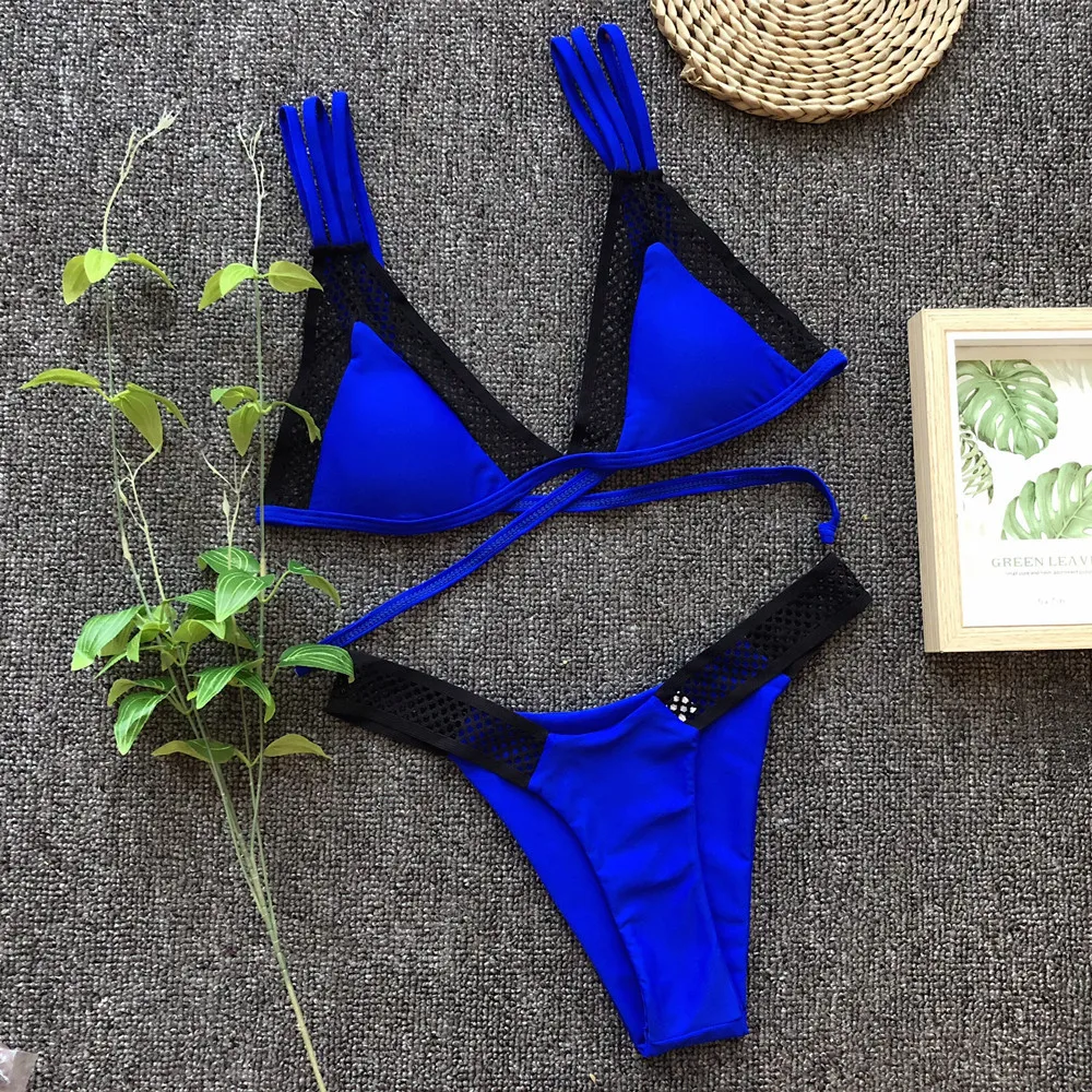 Комплект бикини Midou мини-бикини с трусиками танга 2019 бразильский купальник