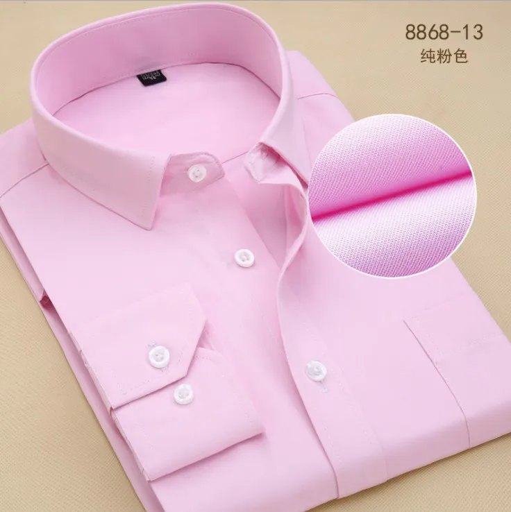 6XL 7XL 8XL 9XL 48 Мужская Рабочая Рубашка мужская рубашка с длинным рукавом больших размеров приталенная мужская деловая рубашка - Цвет: Синий