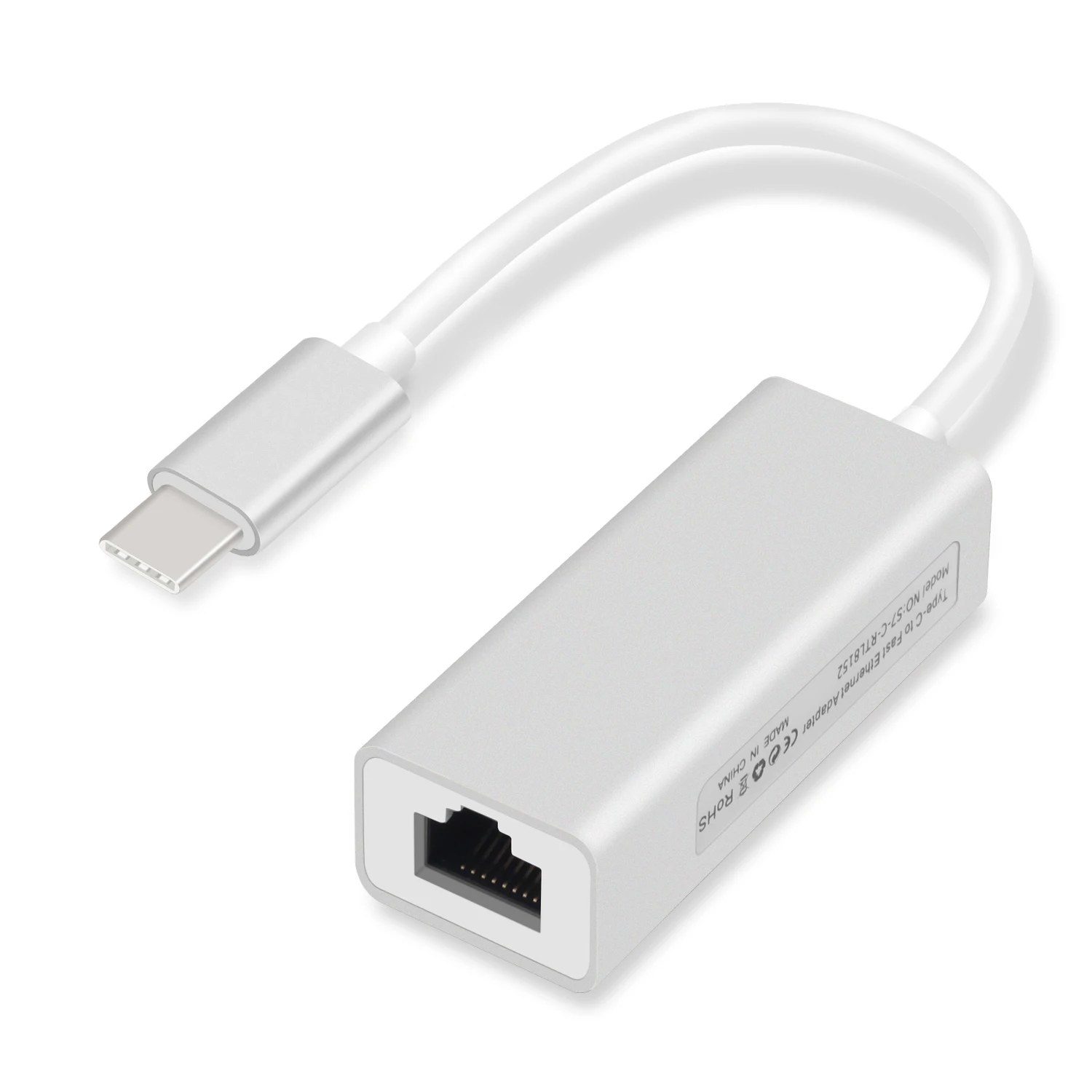 Внешний проводной USB C Ethernet адаптер сетевой карты Тип usb-C для оптоволкна вай-RJ45 локальной сети для MacBook Windows 7/8/10 ноутбука 10/100 Мбит/с