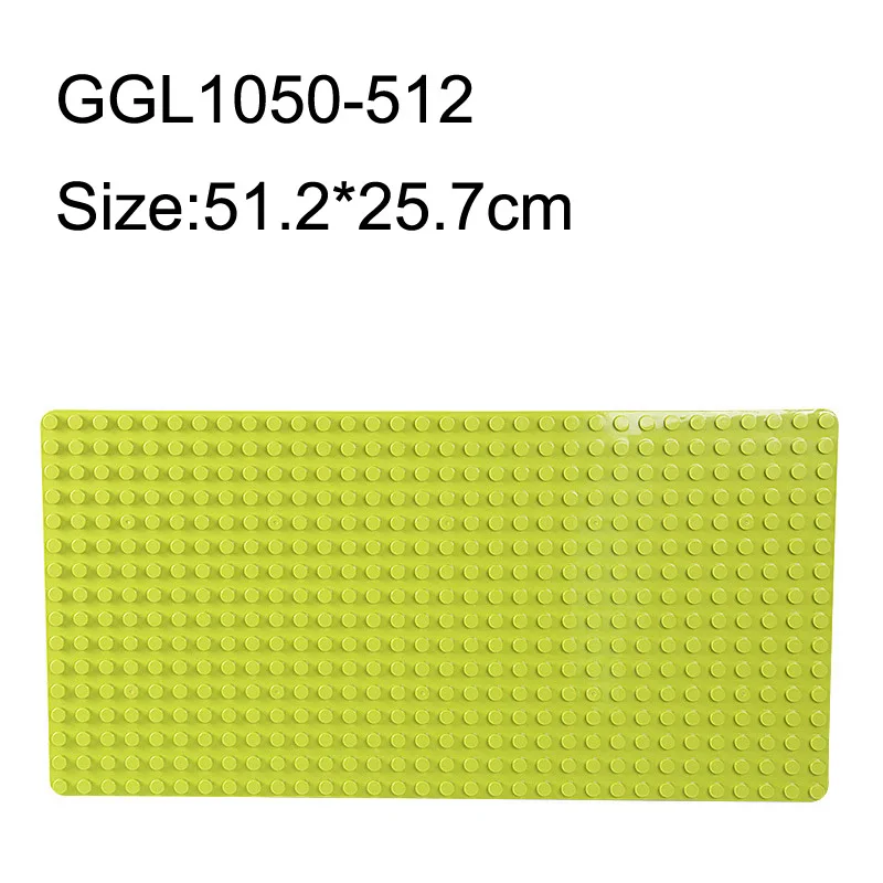 GOROCK большие блоки Базовая пластина 764 точек DIY большая Строительная пластина для строительных блоков игрушки для детей - Цвет: GGL1050-512-green