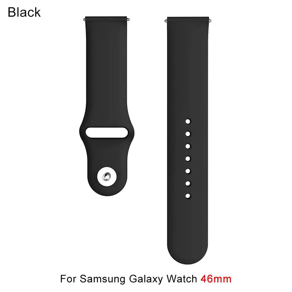 Силиконовые спортивные часы ремешок для samsung Galaxy S4 42 мм и gear S2 46 мм и gear S3 Frontier универсальные классические ремешок для часов