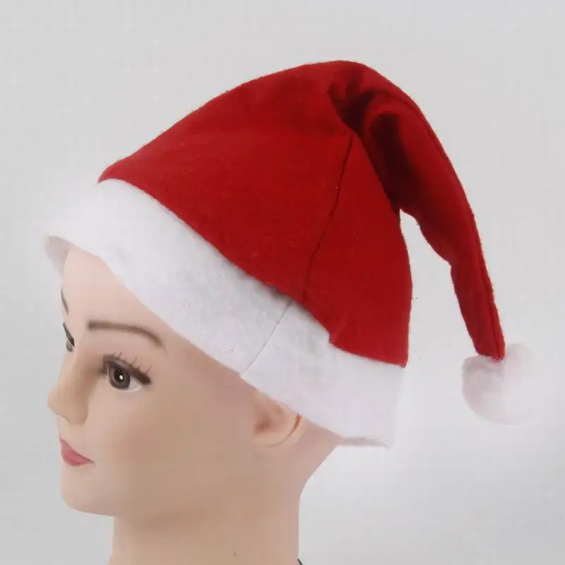 Wholesa 2000pcs New Christmas Supplies Cap Thick Ultra Soft Plush Santa Claus Holiday Hat Caus | Дом и сад