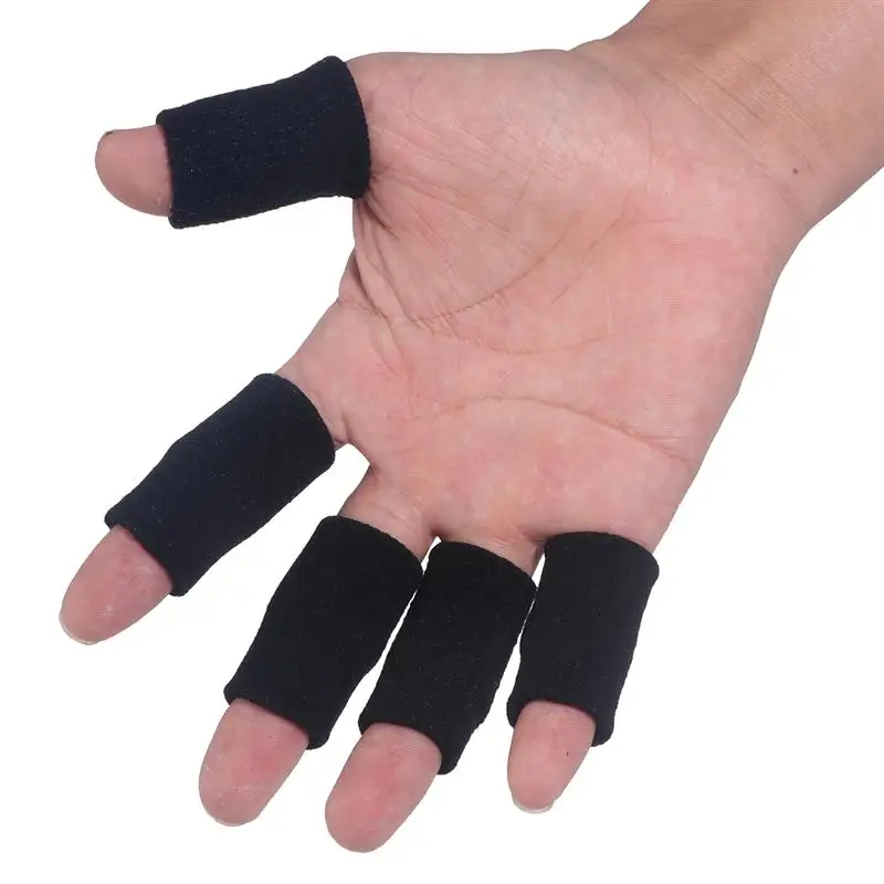 10 шт волейбол Finger Sweatband эластичный палец протектор рукав артрит поддержка