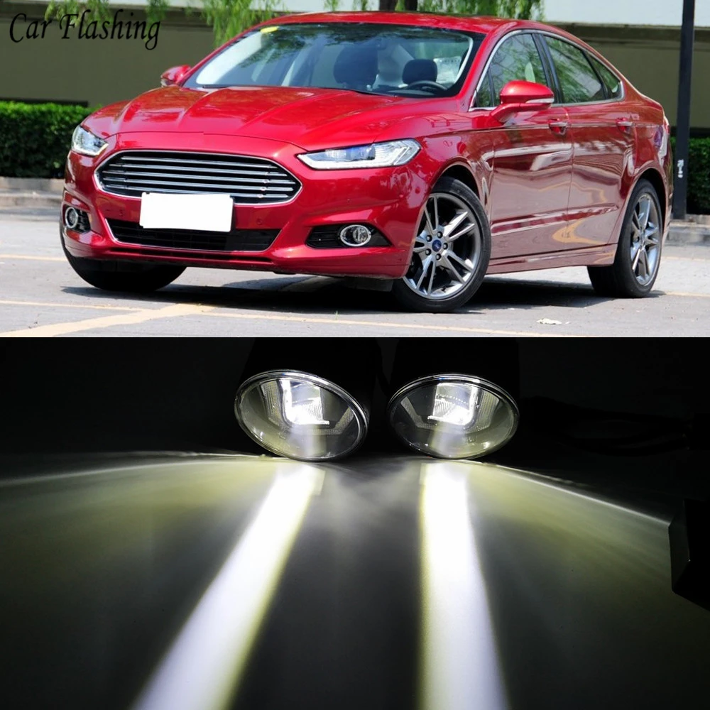 3 в 1 функции авто светодиодный DRL Дневной светильник автомобиля проектор