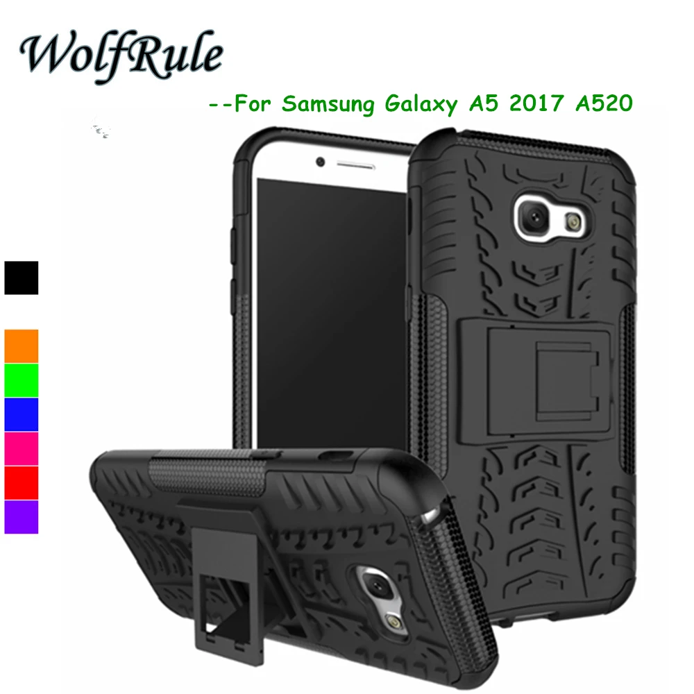 

WolfRule For Coque Case Samsung Galaxy A5 2017 Cover A520 TPU+Plastic Case For Samsung Galaxy A5 2017 Case For Samsung A5 2017