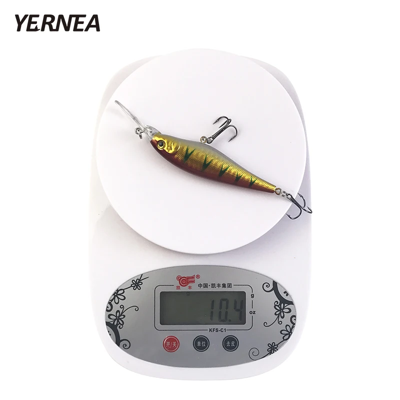 Yernea 10 шт./лот 11 см 4 г Гольян рыболовные приманки воблеры искусственная приманка