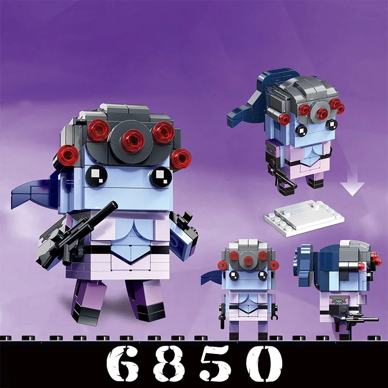 2019 Новое поступление 76 Genji Widowmaker D.Va Квадратная Головка Brickheadz строительные блоки