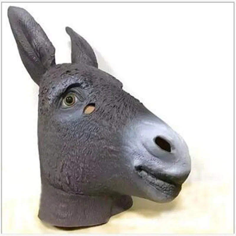 Новая маска для животных Маска единорога взрослых обезьяны на Хэллоуин