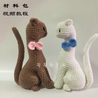 2pcs 23cm Ручной работы diy Вязание Шерсть плюшевые не Готовые Игрушки крючком кулон "фонарь" с ткацкими инструментами - Цвет: 2pcs 23cm