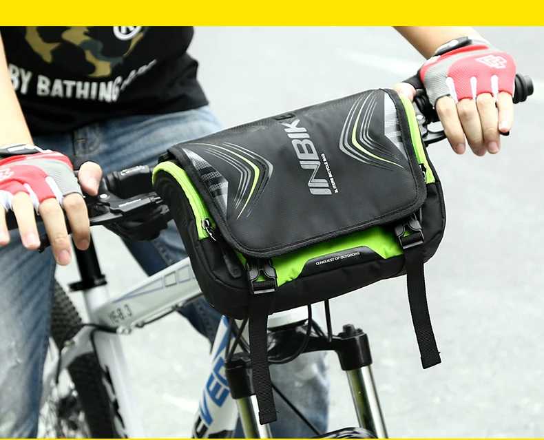 INBIKE, большая вместительность, Аксессуары для велосипеда, водонепроницаемая велосипедная сумка, сумка на руль, передняя Труба, сумка для велосипеда, карман на плечо, рюкзак, H-9