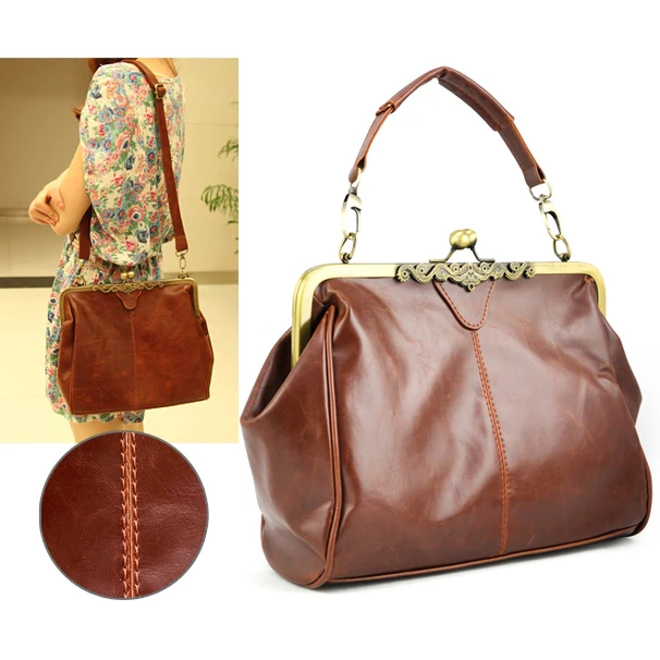 Ретро винтажная женская сумка через плечо портфель|bag satchel|shoulder pursetote bag |
