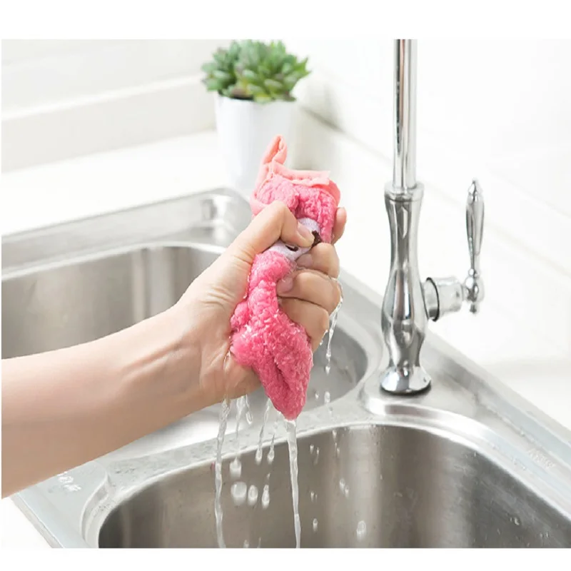 Креативная мультяшная микрофибра Кухонное блюдо полотенце ткань столовая