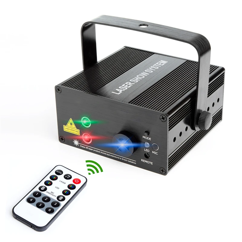 Новый 48 или 96 узоров RGB мини лазерный проектор светильник DJ Дискотека вечерние