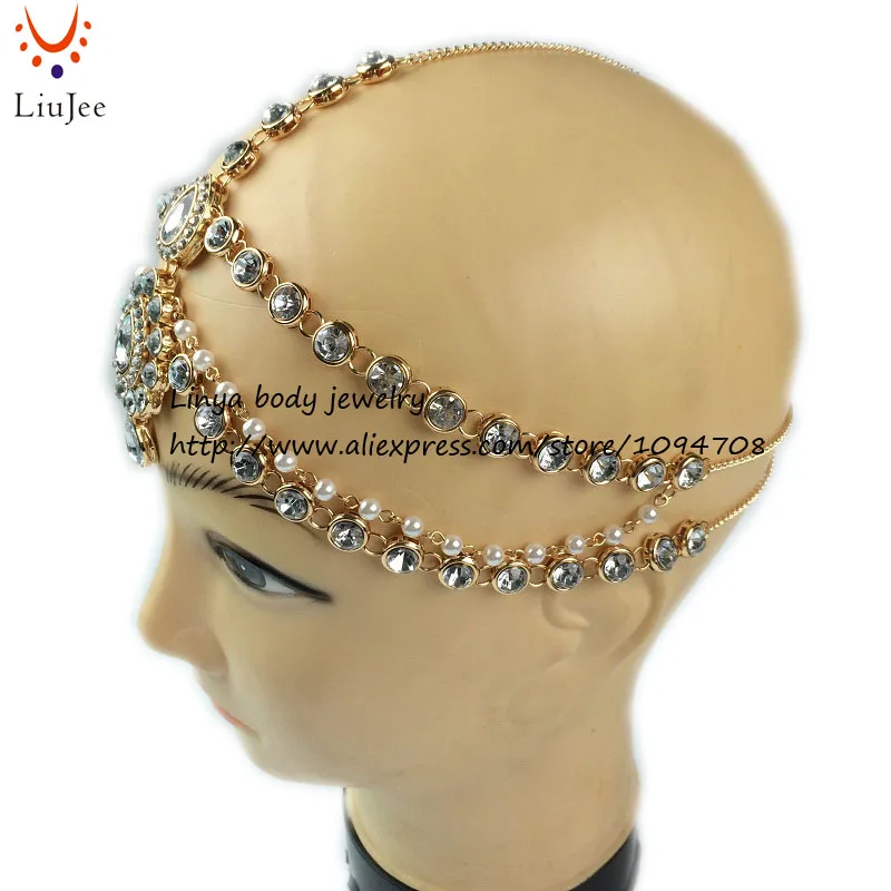 Свадебная цепочка для волос в богемном стиле украшение бохо|wedding bridal|matha pattihead chain |