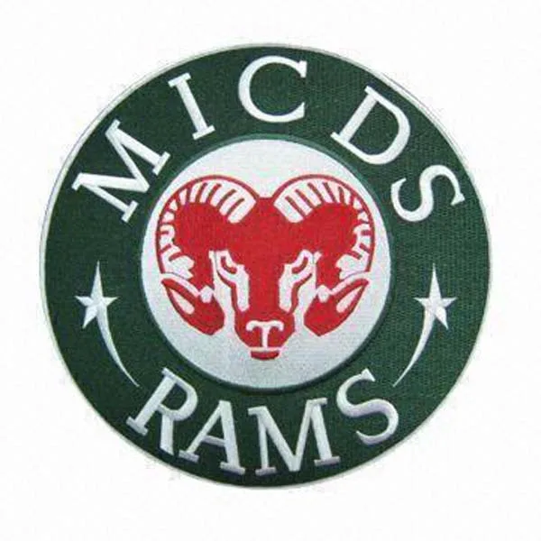 Патчи для вышивания Micds Rams сделаны из саржи с мерроу бродером и утюгом на подложке