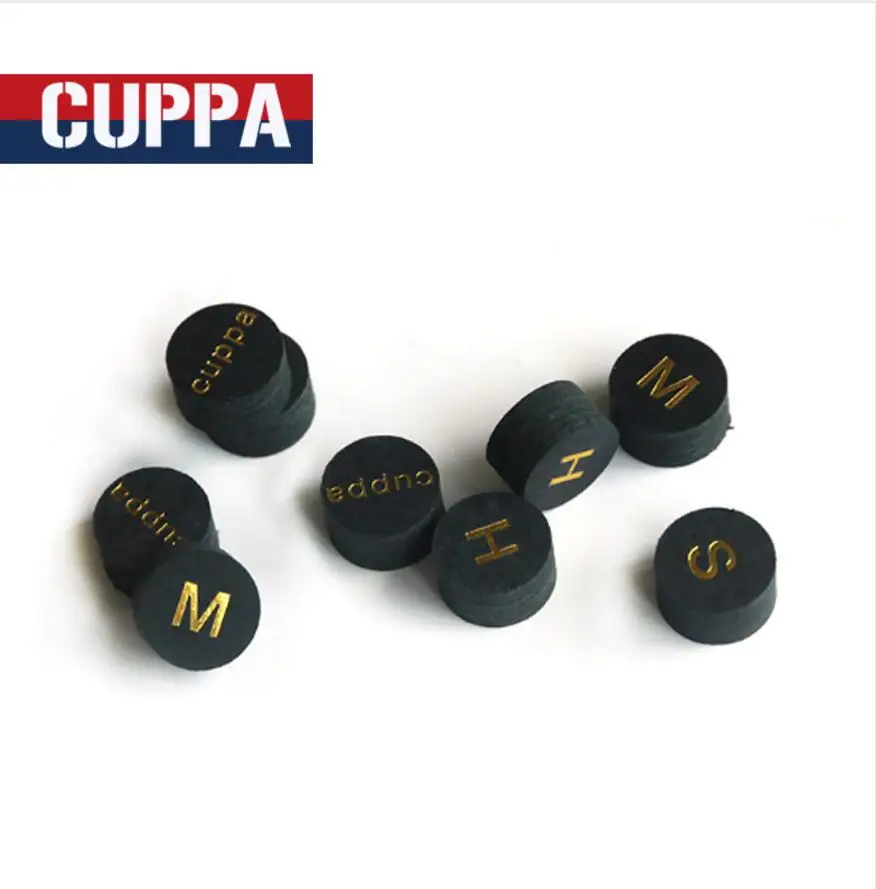 Новое поступление Cuppa 3 шт./лот 10 мм/12 мм снукер кия наконечники S/M/H твердость