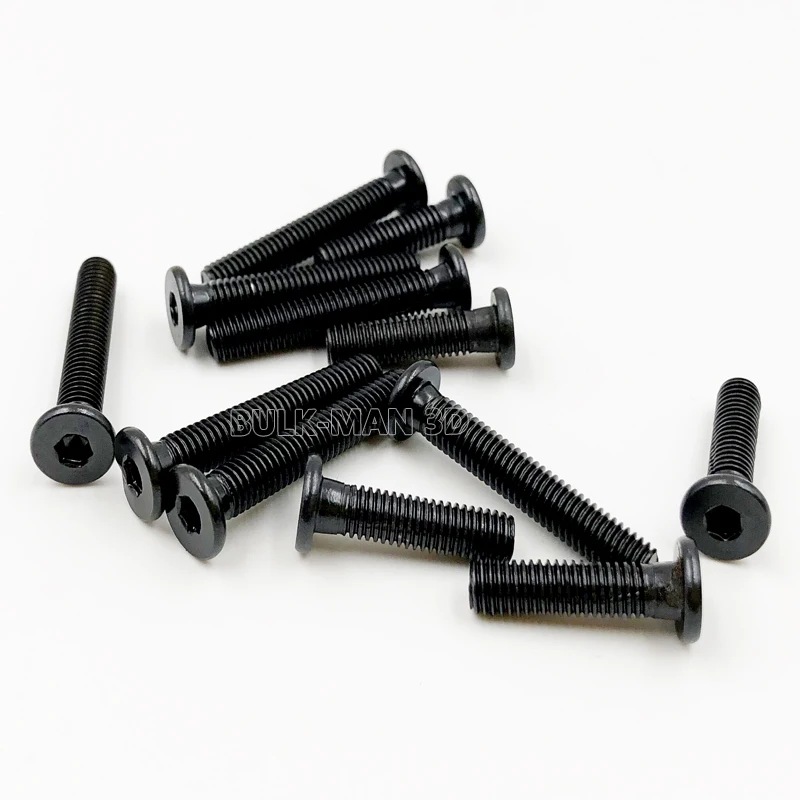 Черные низкопрофильные винты для v образного слота/Т слота аксессуары 100 шт./упак.