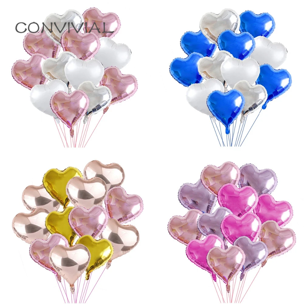 

Pink Gold Baby Shower Balloons Foil Birthday Party Decorations Favors Heart Helium Balloon Baloons Birthday Kids Party Supplies