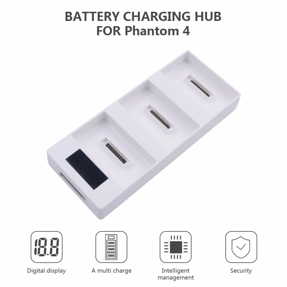 Phantom 4 Charger Battery Charging Hub Pro +digital into Power Bank for DJI Accessories | Электроника