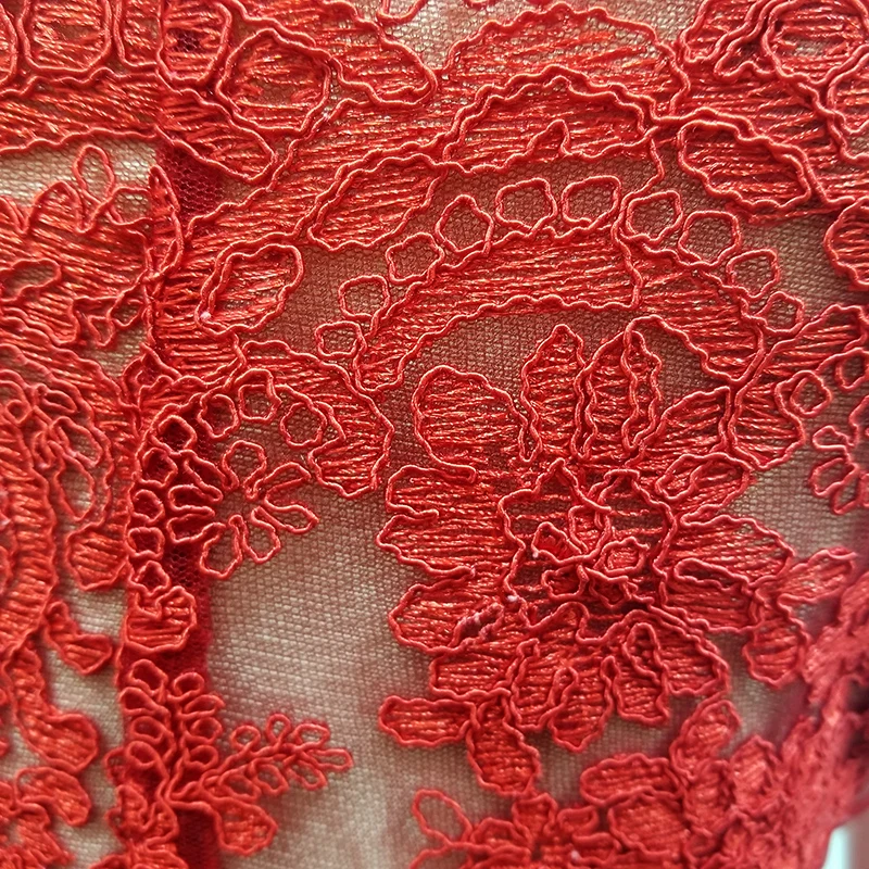 

High Quality Sexy Sleeveless Red Lace Tassel Rayon Bandage Dress 2019 Knitted Elastic Party Dress
