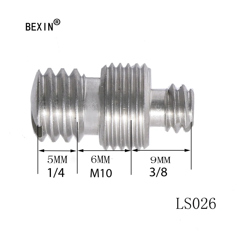2 шт. LS026 1/4 &quotдо 3/8&quot штекер к гнезду Резьбовое крепление Адаптер штатив для