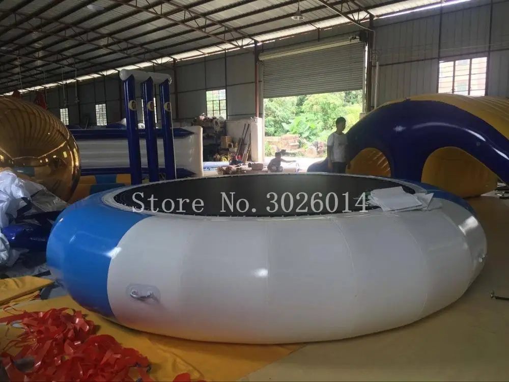 Free Shipping Dia 4m Inflatable Water Trampoline Series Splash Padded Bouncer Jump | Игрушки и хобби